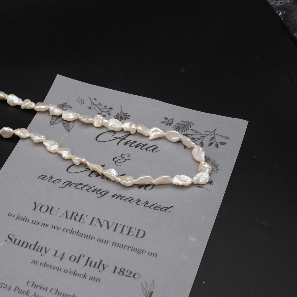 AAA Natural Freshwater Pearl Beads Irregular Straight Hole Loose Bead For DIY Charm Bracelet Necklace Jewelry Accessories Making