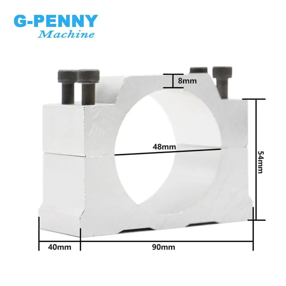 Diameter 48mm  Aluminium spindle ClampIing  bracket of cnc spindle motor spindle mount bracket clamp cnc machine tool spindle