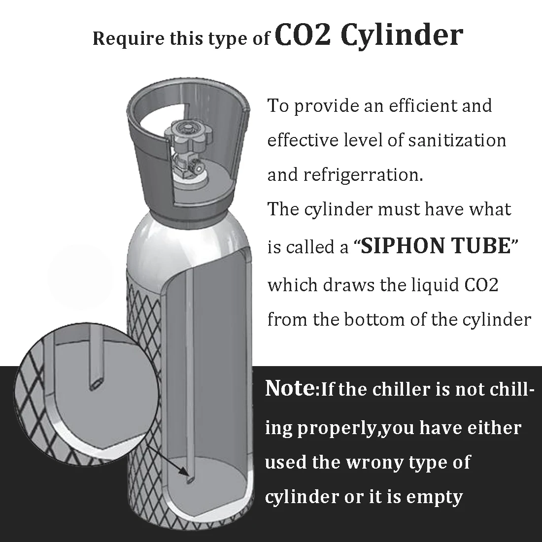 Glass Chiller CO2,Instant Rapid Fast CO2 Glass Froster Chiller Cooler Freezer for Beer Wine Whiskey Cocktail Champagne Martini V