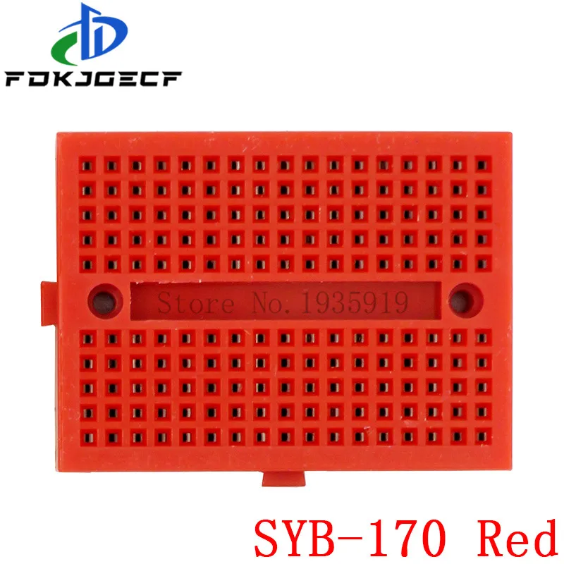 SYB-170 Mini Solderless Prototype Experiment Test Breadboard 170 Tie-points 35*47*8.5mm for arduino diy kit