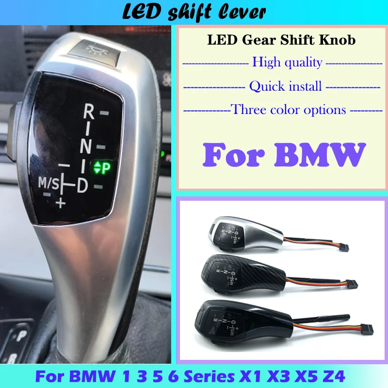 LED Gear Shift Knob Shifter Lever For BMW 1 3 5 6 Series E38 E39 E46 E60 E61 E63 E64 E81 E82 E83 E84 E85~E89 E90 E91 E92 E93