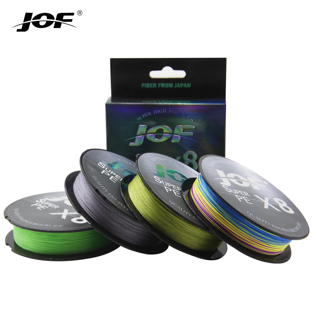 JOF 150M-500M 0.14-0.5mm Saltwater Surf Casting Shock Leader Fishing Lines 6.8-45.4kg PE Thread Surf Tapered Sea Fishing Line