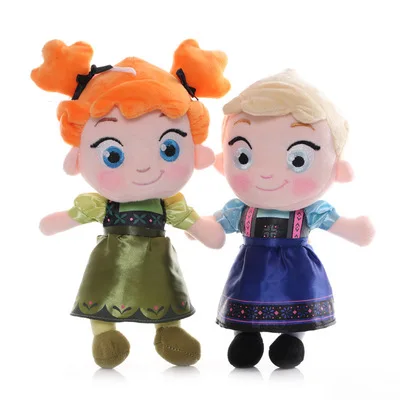 Original Disney Frozen Cute Elsa Anna princess Plush Toy Dolls  Birthday Toy New Year's Gift