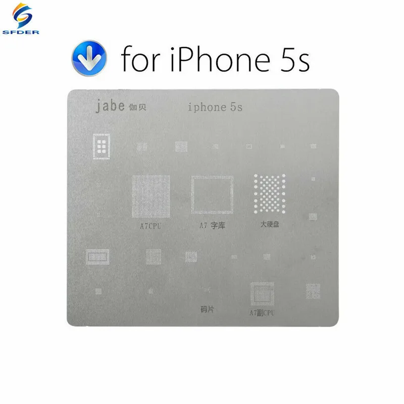 15PCS Motherboard IC Chip Ball Soldering Net Steel Plate For IPhone7 7P 8 8P X  11 12 pro max mini CPU Repair Tools