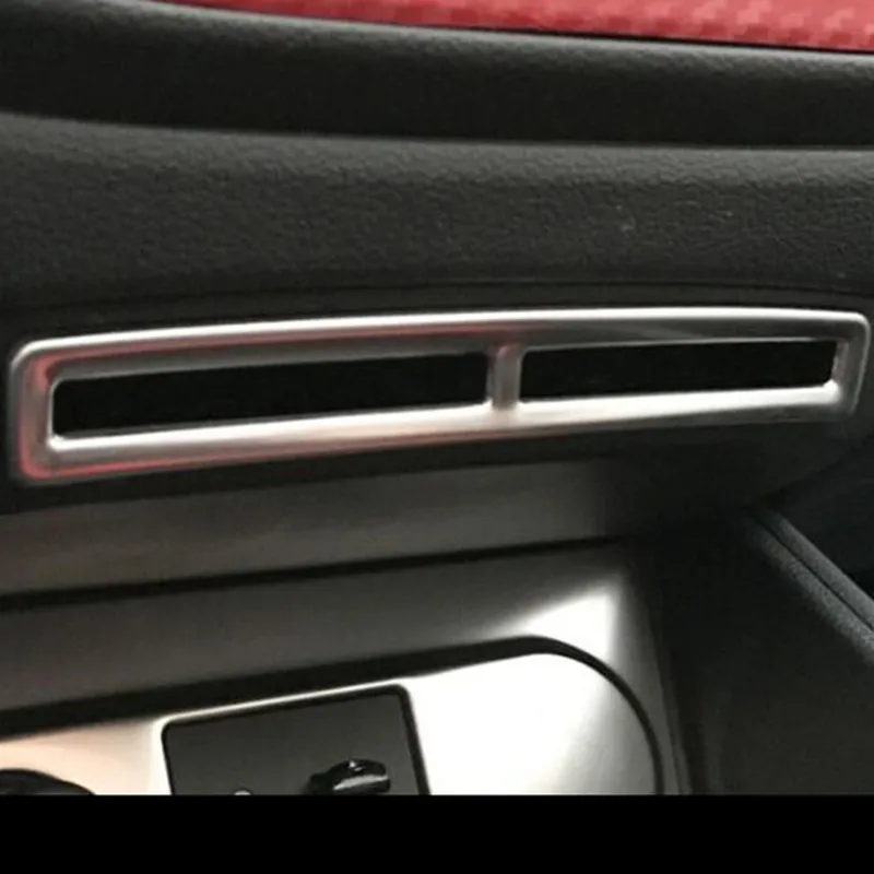 For Hynudai Solaris 2 2017 Car Accessories Car center Card frame Panel Cover Trim Stainless steel Car Styling 1pcs