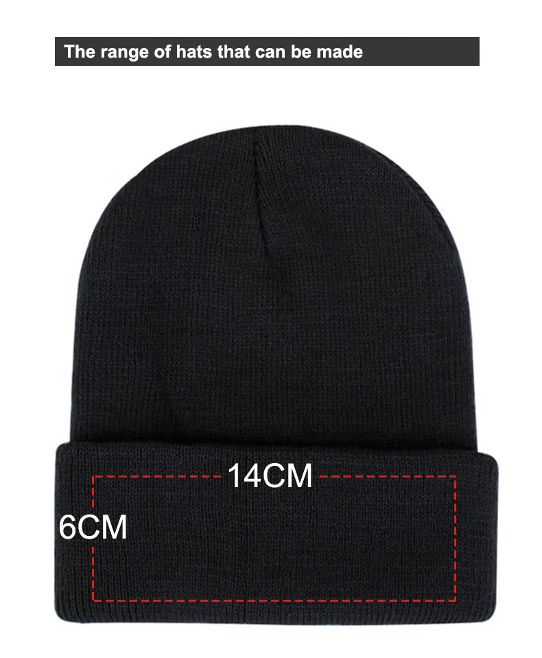 Benutzer definierte Logo Männer Winter mütze Stickerei Buchstaben gestrickt Damen Hüte Mützen Strumpf Schädel Motorhaube Kappe für Frauen – Detail 3
