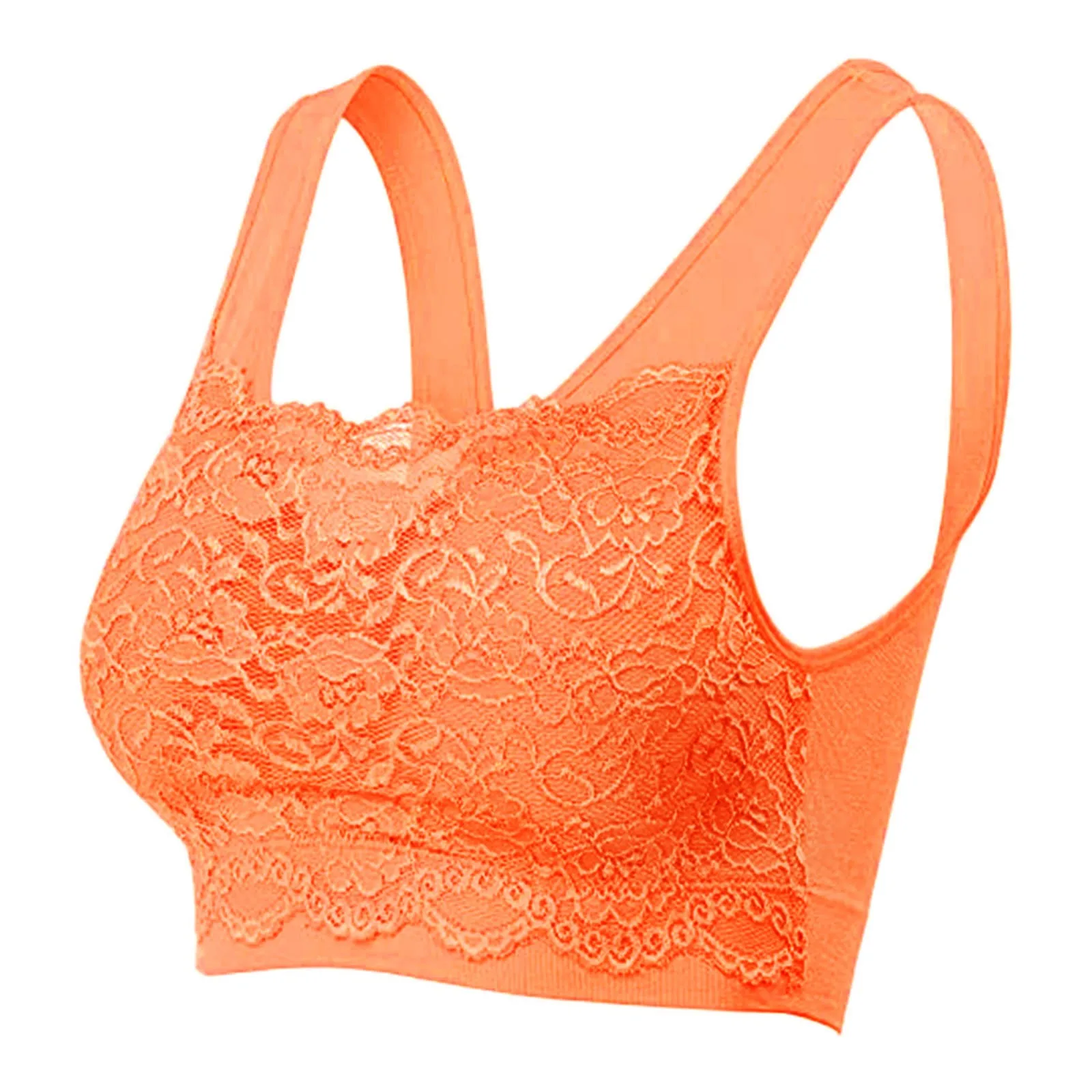 Women Lace Bra Floral Seamless Lace Bra Top With Front Slim Sexy Bra Cover Sports Corset Bra Comfortable Temptation Underwear