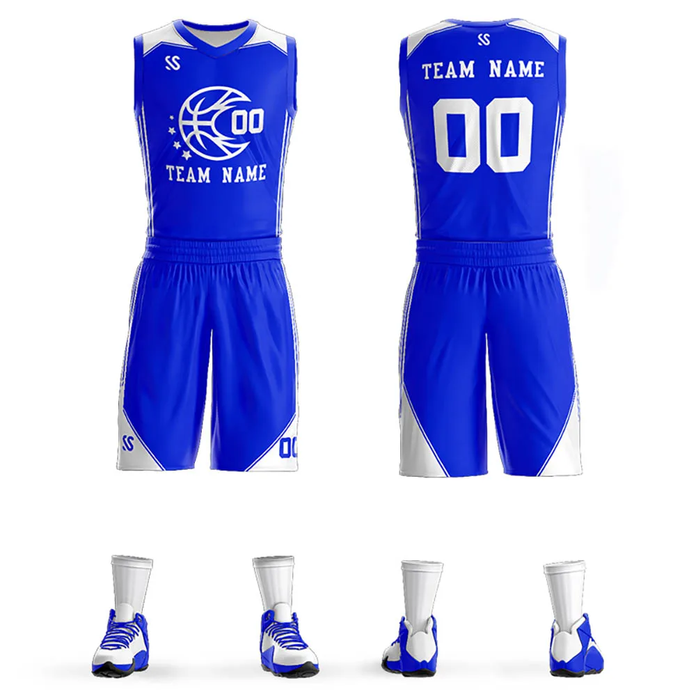 Custom Breathable Printed name Number Basketball Uniform Men/Youth Team Shirt Sports Jerseys