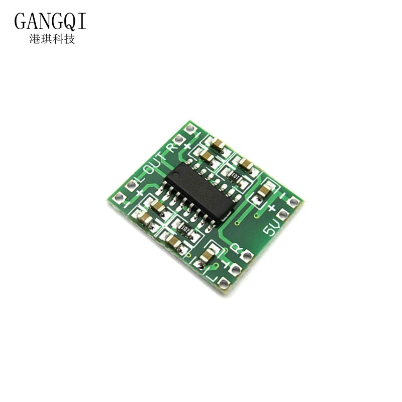 10PCS PAM8403 Super mini digital power amplifier board miniature class D power amplifier board 2 * 3 w high 2.5-5 v USB