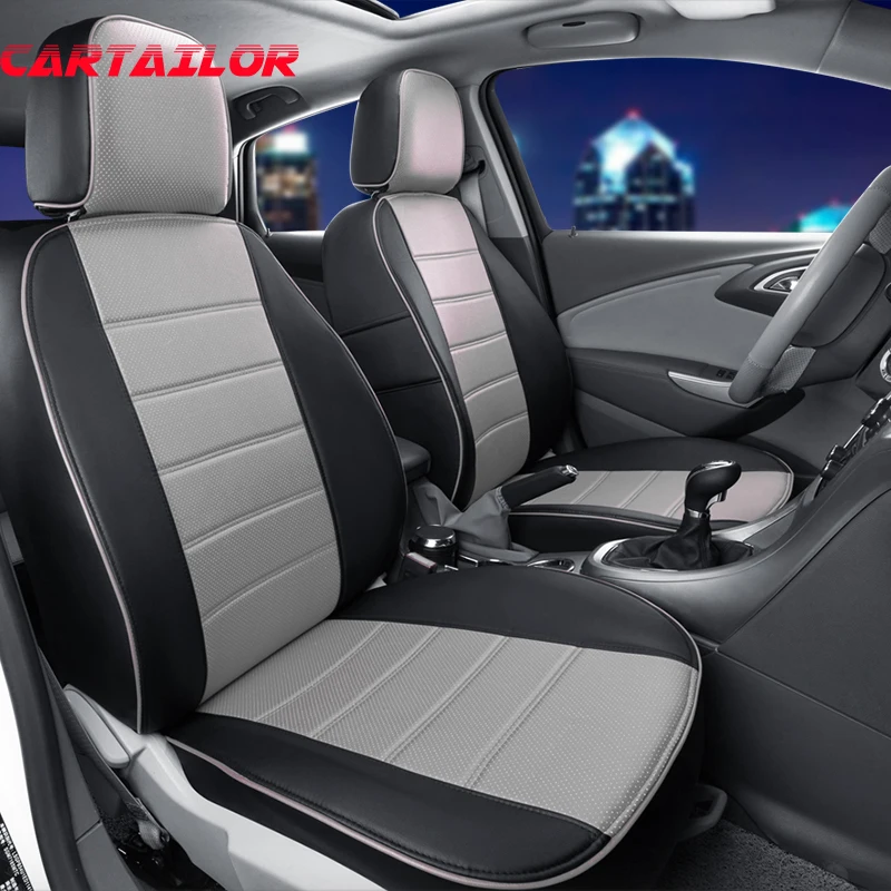 

CARTAILOR Car Seat Cover Custom Fit for Mitsubishi Lancer Seat Covers Cars PU Leather Interior Accessories Styling Seats Support