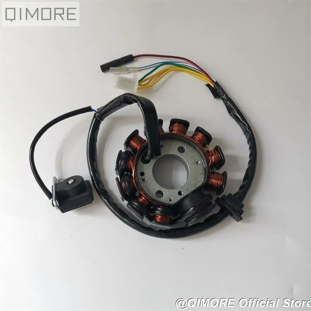 11-coil 6-wire 3 phrase DC fired Magneto Stator for Scooter Moped ATV Go Kart GY6 125 GY6 150 cc 152QMI 1P52QMI 157QMJ 1P57QMJ