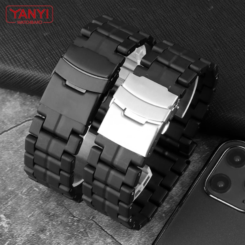 Bracelet de montre en acier et plastique, 23mm, pour luminox, sport, hommes, accessoires, 3051