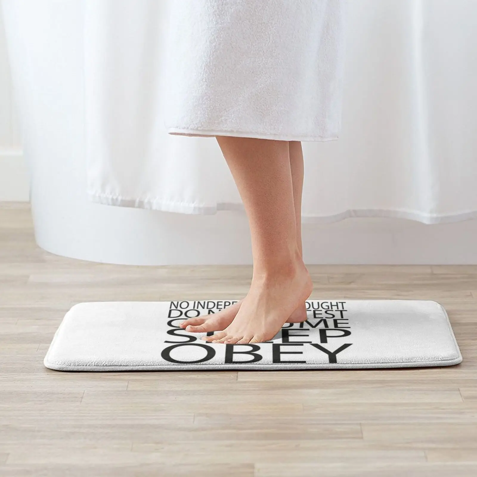 Subliminal Orders For Sheeple Soft Cushion Home Carpet Door Mat Car Rug They Live Command Subliminal Subconscious Unconsciously