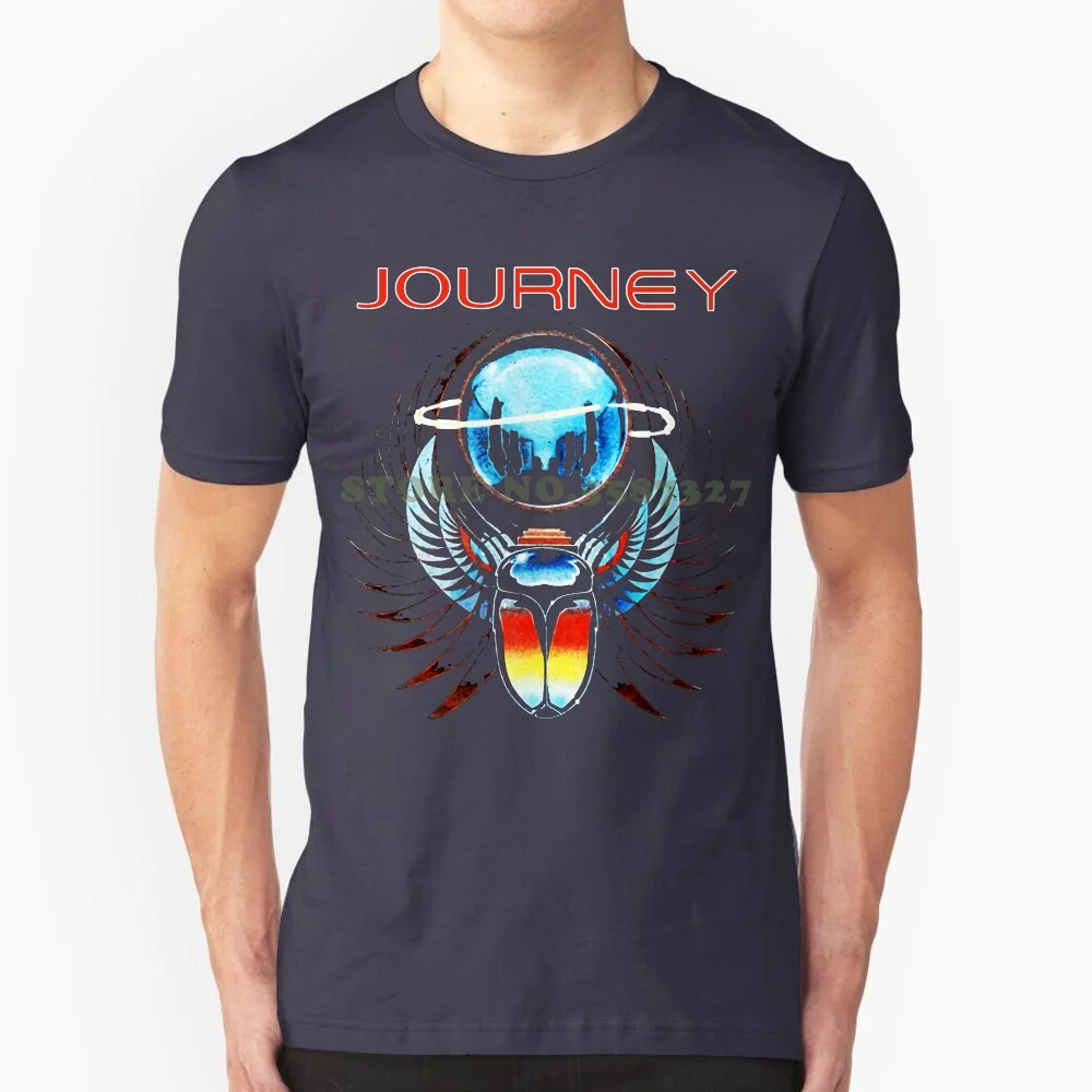 Harajuku Funny Men Tee Shirts Journey Men's Beetle Planet T Shirt Heather Charcoal