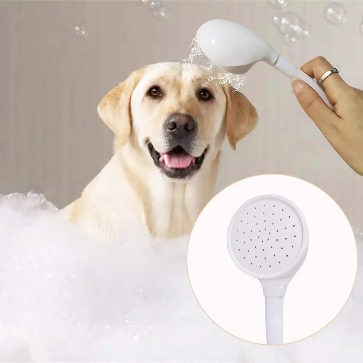 Tragbarer Waschbecken-Schlauch-Wasserhahn-Sprühgerät, Shampoo-Sprühgerät, Handschlauch-Wasserhahn zum Baden von Babys, Haustieren, Haaren waschen, Spülen von Gemüse – Detail 2