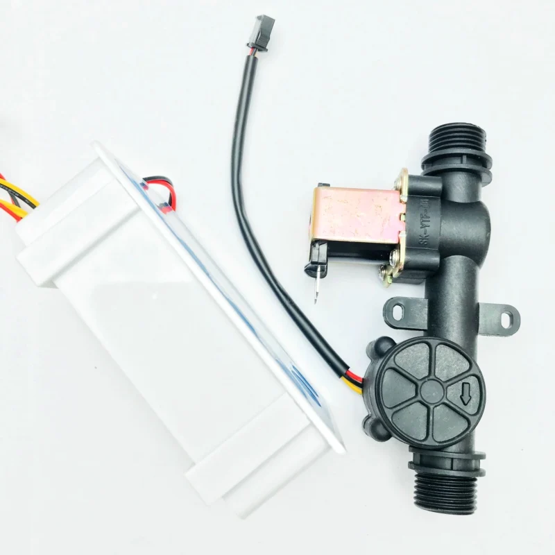 US211M Dosage Controller Flow Reader and USN-HS21TX integrated hall effect water flow sensor with solenoid Valve