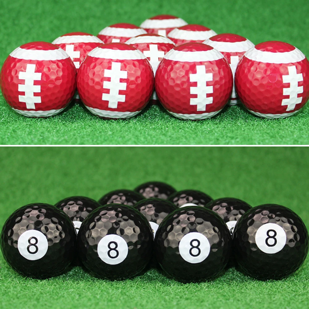 10Pcs/Lot 42.7mm Golf Practice Balls Synthetic Rubber Baseball/Tennis/Football/Billiards Golf Balls Gift Ball Golfer Accessories