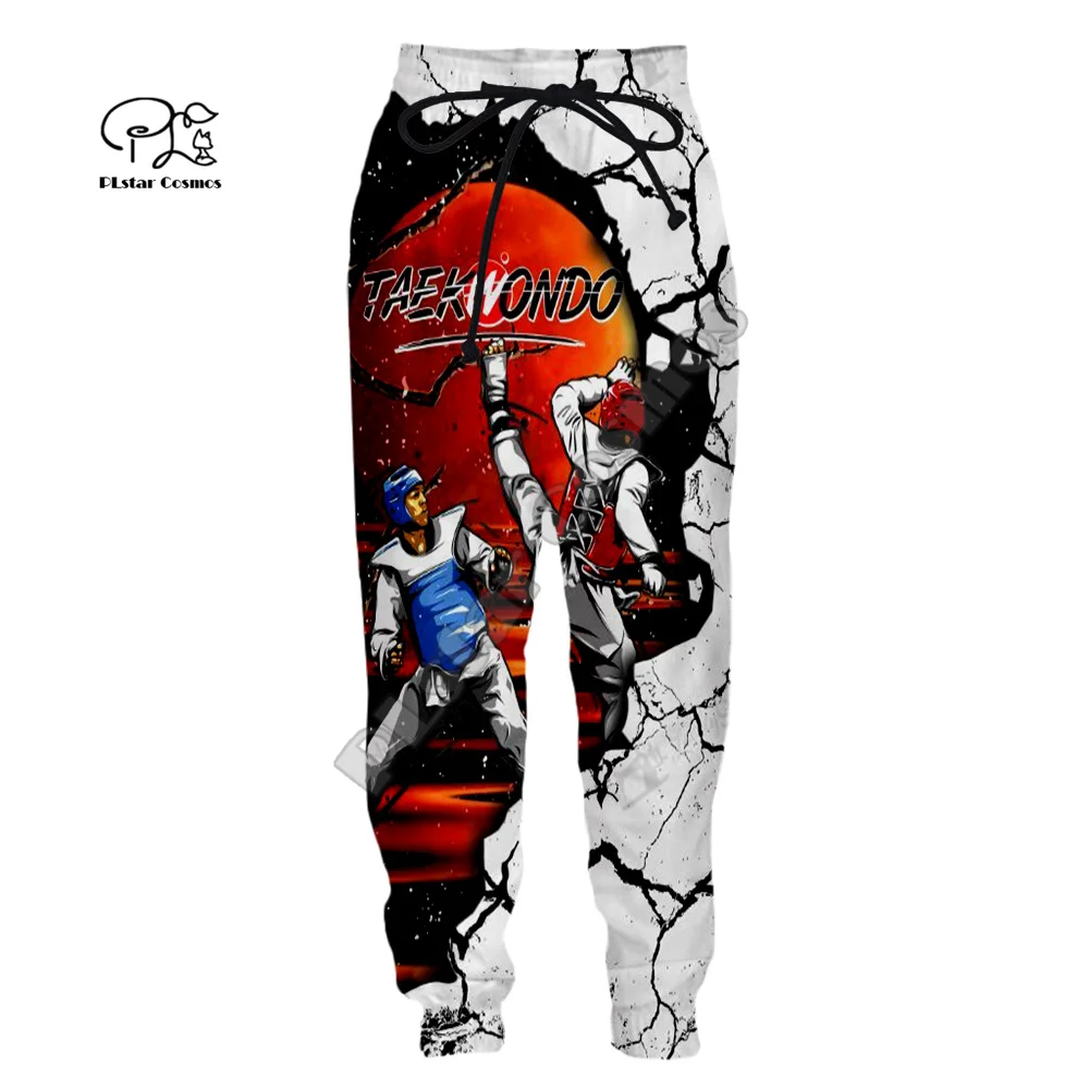 Cosplay Martial Arts Sports Taekwondo Sportswear Men/Women Streetwear 3DPrint Harajuku Casual Jogger Sweatpants Trousers Pants 7