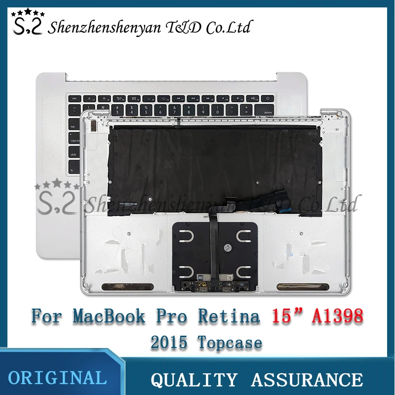 

For MacBook Pro Retina 15 "A1398 with Turckpad keyboard top case for USA UK English French German Spanish Korean 2015 Year