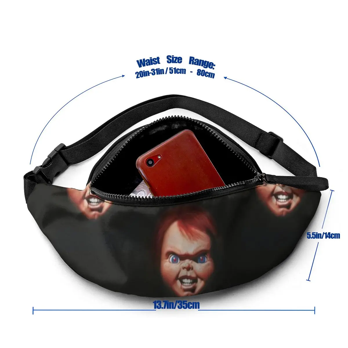 Chucky Waist Bag Work Fisherman Waist Pack Polyester Fashion Bag