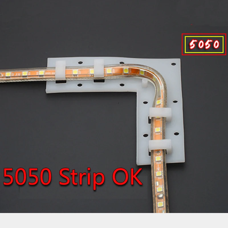 Turning Clip 5050 5630 2835LED Strip Light Clear Silicone Accessory Silicon Fastener RGB Fix on the wall hanging on tree wall