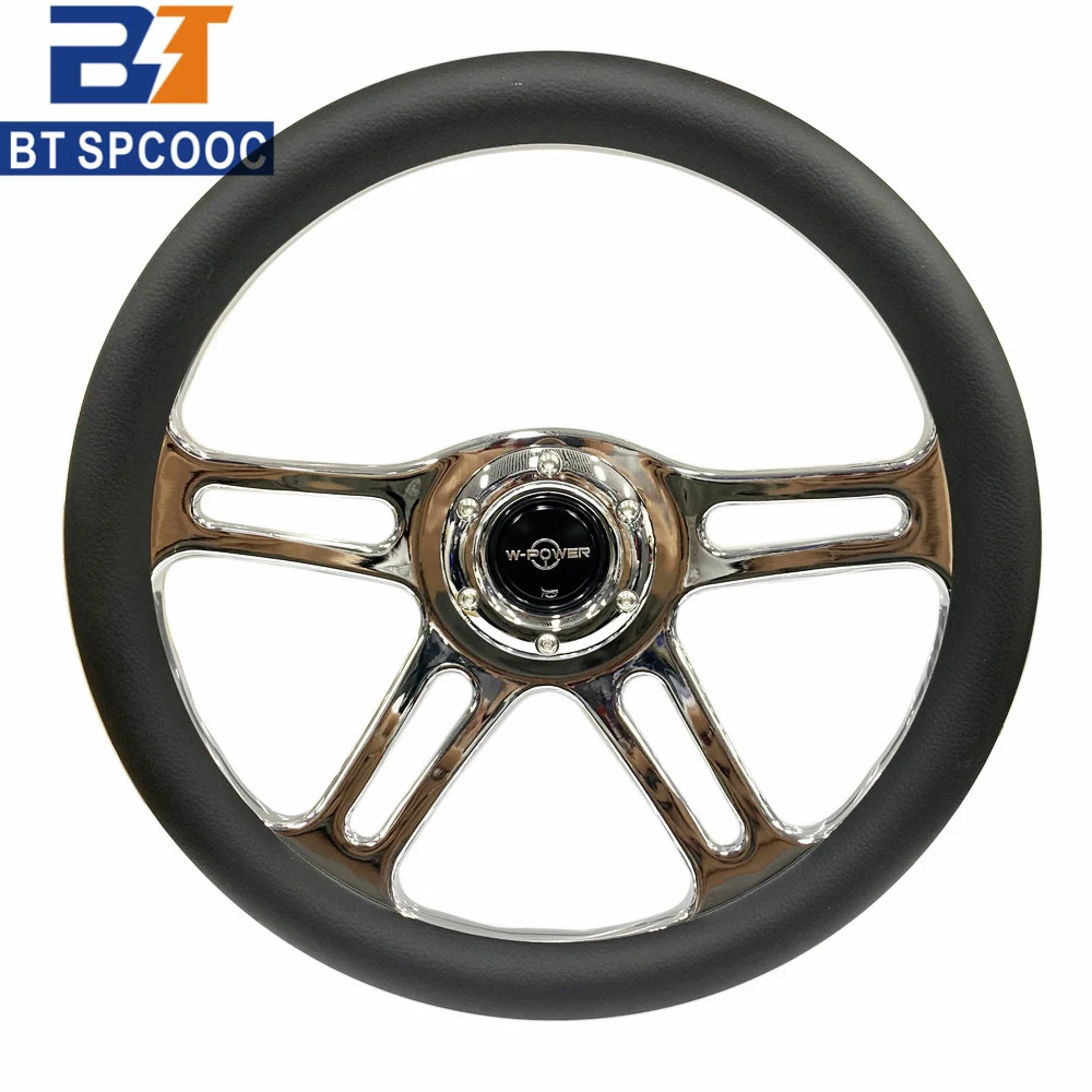 Universal 14inch Car Steering Wheel  Leather Classic Type Steering Wheel 350mm High Quality 2020 Drift Stering Wheel With LOGO