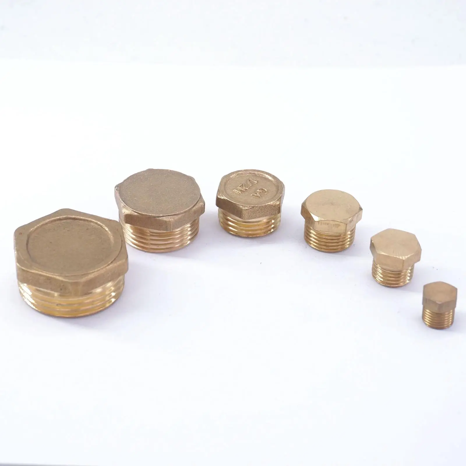 

LOT5 1/8" 1/4" 3/8" 1/2" BSPP Male Brass Pipe Countersunk Plug Hex Socket End Cap Stopper