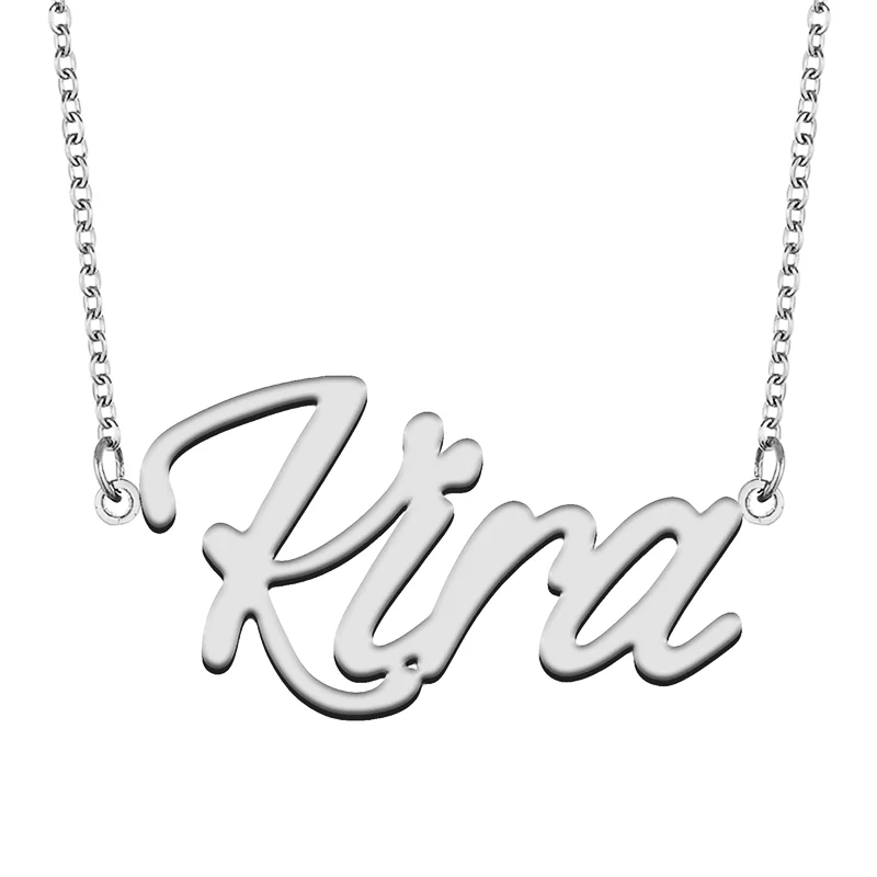 Kira Custom Name Necklace Customized Pendant Choker Personalized Jewelry Gift for Women Girls Friend Christmas Present