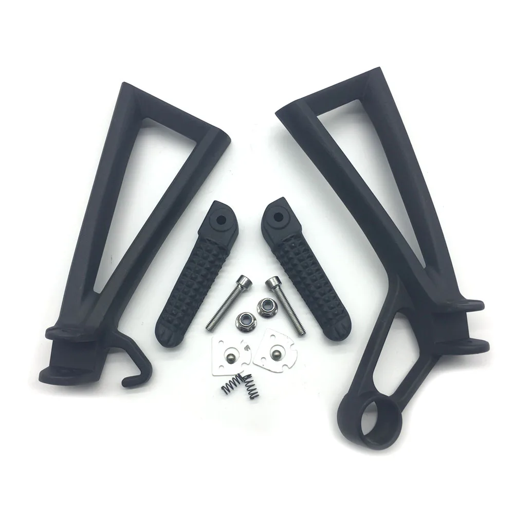 Motorcycle Black Rear Passenger Foot Pegs Bracket Fit  For Yamaha YZF-R6 2003-2005 YZF R6S 2006-2010