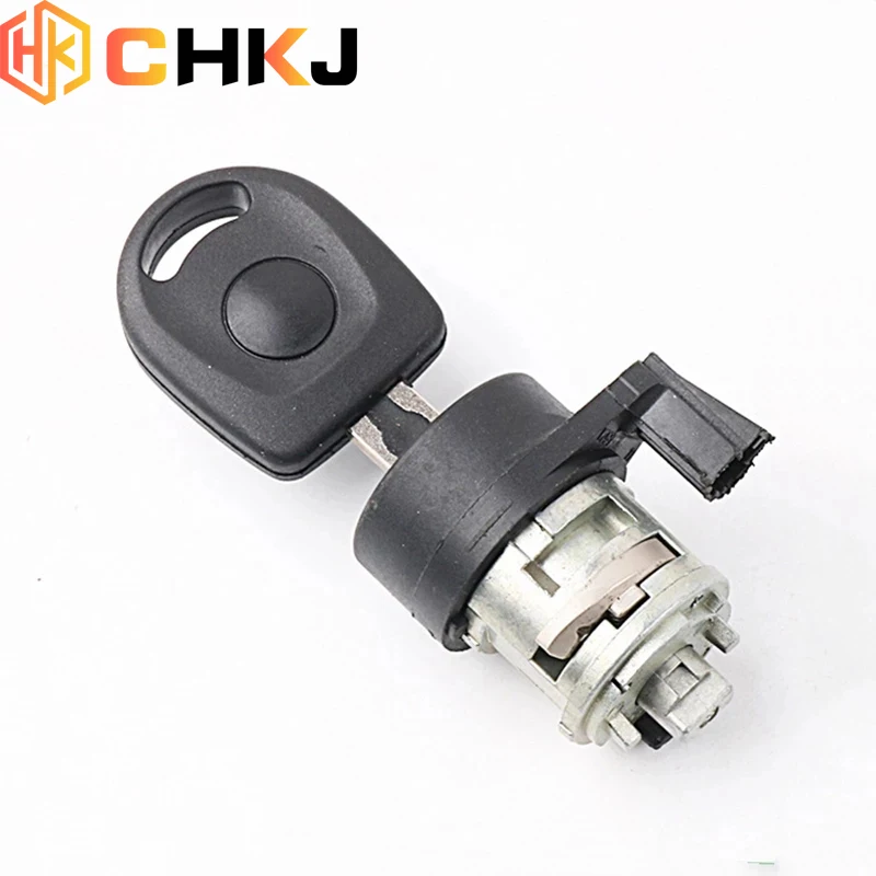 CHKJ Car Ignition Switch Lock Barrel Cylinder For VW Passat B5 Bora Polo for Magotan Set Replacement Ignition Lock Cylinder