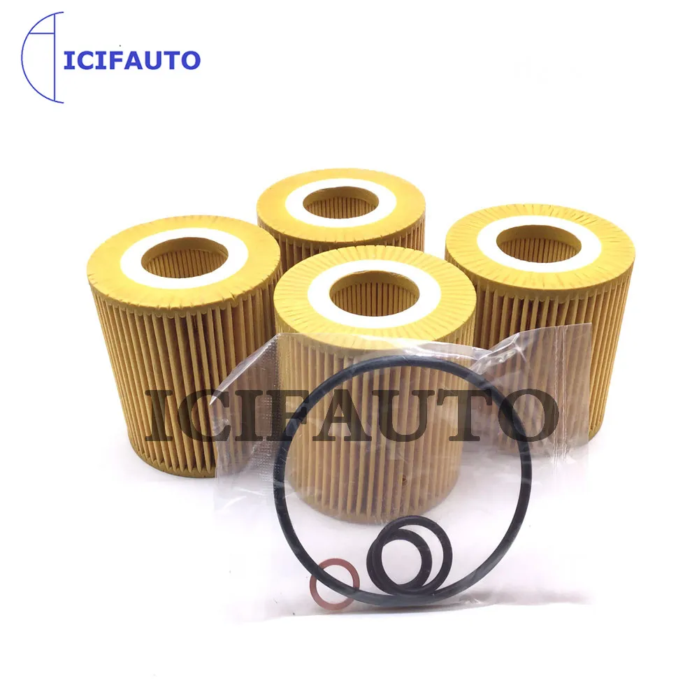 4X Engine Oil Filter with Gasket Kit for BMW 1 3 Series X3 Z4 120i 118i 116i 11427619232 11427501676 11427508969