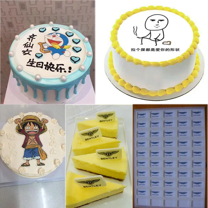50sheets/lot A5 Size Chocolate Blank Transfer Paper Apply Food Prints Onto Chocolate and Cake Edible Ink Printing Wholesale Mold