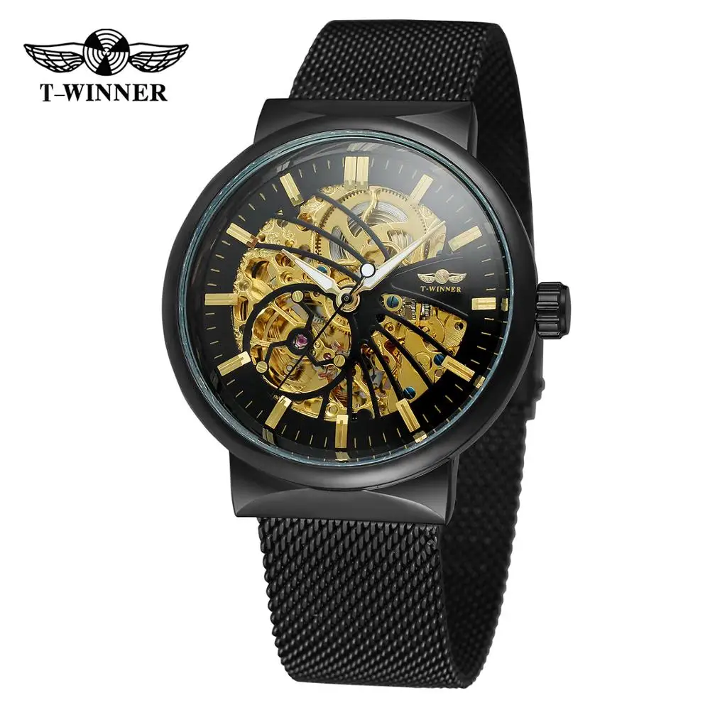 WINNER Trendy men's and women's watches waterproof watches automatic mechanical wrist watches