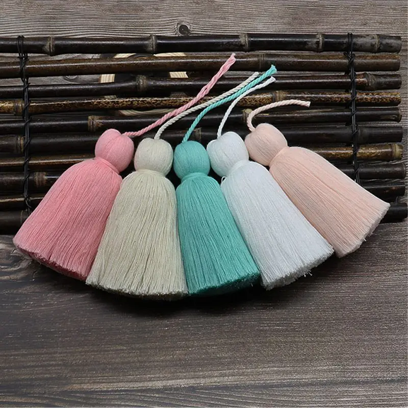 WFFNNKC 5Pcs Cotton Fat Big Tassels Trim Home Textile Garments Curtains Crafts Accessories Hanging Fringe Fashion Bag Pendant