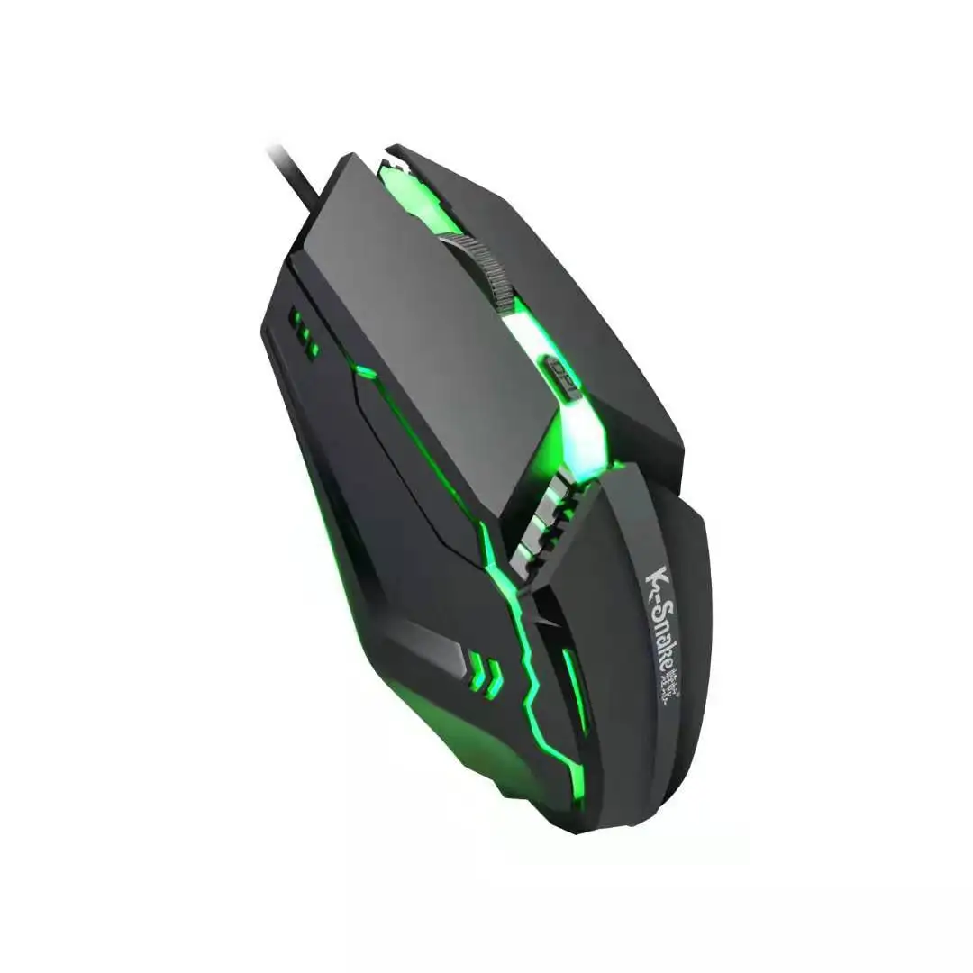 

Wired 4D 1000DPI Gaming Mouse with Backlit Computer Mouse Gamer Mause Black Color PC Accessories for Left Hand and Right Hand