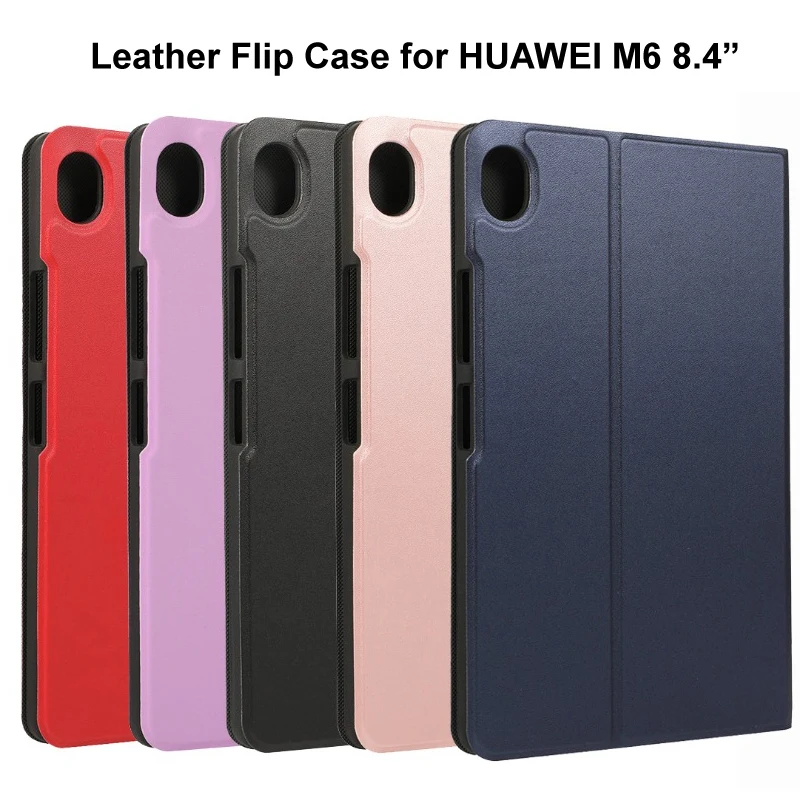 جلد الوجه حالة لهواوي Mediapad M6 توربو 8.4 "اللوحي كتاب غطاء حامل حالة لهواوي M6 8.4 بوصة توربو اللوحي