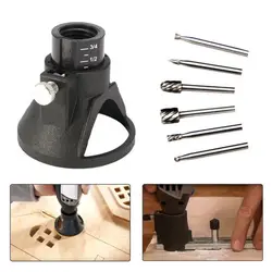 Woodworking Locator with Routing Router Drill Bits Set Rotating Engraving Carbide Electric Grinder Holder for Dremel Rotary Tool