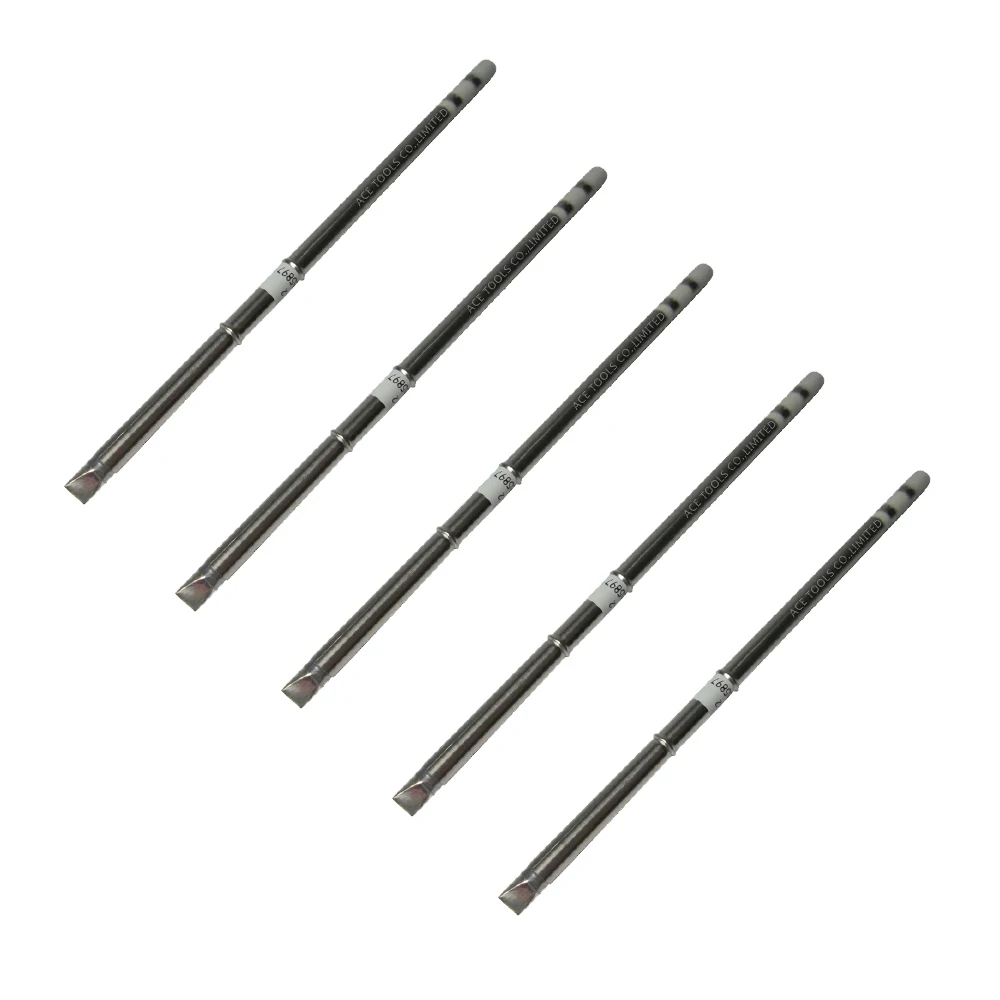 5 PCS T12-D52 Replace Soldering Tip for HAKKO FM-203 FM-204 FM-206 FX-951 FX-950 FX-952 FX-9501 FM-2028 FM-2027 FM-2021