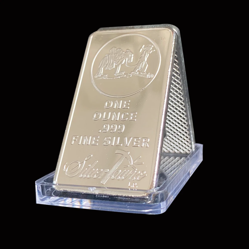 Imagem -03 - Americano Prospector 1oz 999 Valor Barra de Prata Fina us Union Metal Moeda Collectible 100 Peças 50 Peças