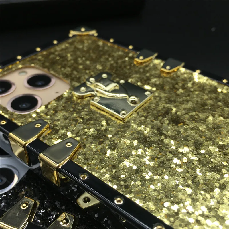 Luxury Bling Sequins Cover Gold Glitter Case for Samsung Galaxy A15 A25 A35 A55 A14 A54 A72 A52 A22 A23 A53 A33 A34 A13