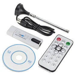 Cyfrowej telewizji satelitarnej DVB t2 TV Stick USB Tuner z antena zdalnego HD USB odbiornik TV DVB-T2/DVB-T/DVB-C/FM/DAB TV Stick USB dla PC