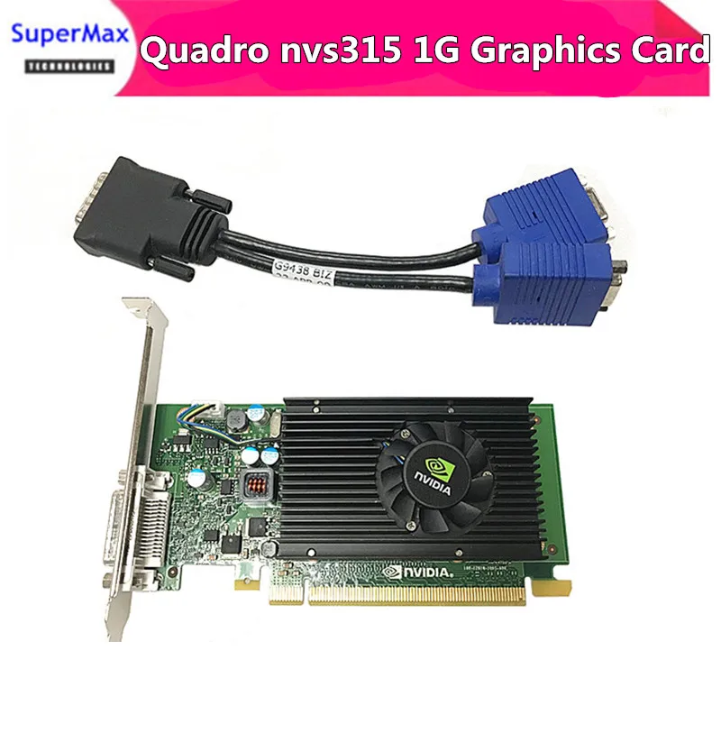 

Original Quuadr0o nvs315 1G professional dual-screen graphics card multi-screen graphics card design drawing card with DMS cable