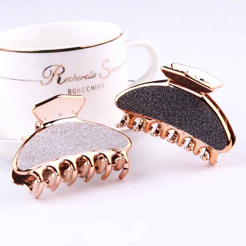 

New fashion Shining Girls Hairpins Crab Hair Claw Clamp Women Barrettes Scrub Hair Clips Hair Accessories Headwear