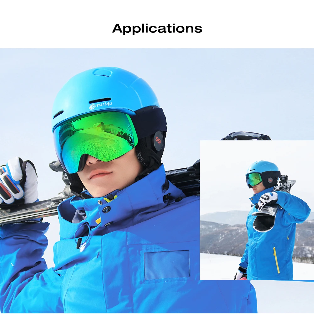 Ski Helmet Bluetooth Smart Waterproof Ski Men Snowboard Helmet Women Skating Skateboard Ski  Skiing Snow Equipment For Children