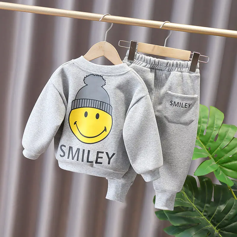 Autumn Children Clothes Kids Suit Spring Boys Cotton Pullover Sweatshirts + Pants 2Pcs Set Toddler Boy Tracksuit Sportswear