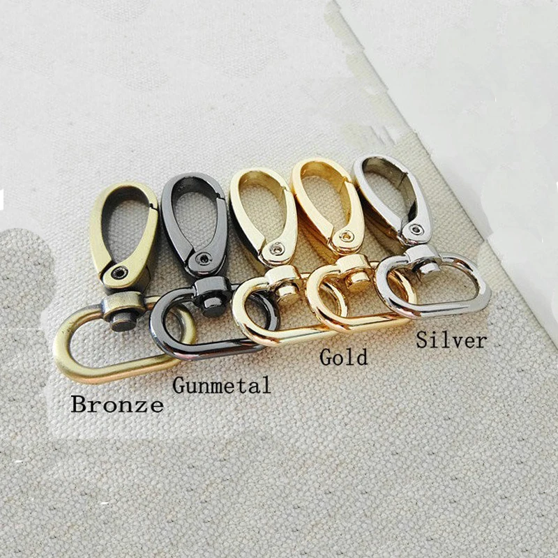 

45x20mm swivel lobster claw clasp Swivel Snap Purse Snap handbag snap 30Pcs/lot Silver Gunmetal Bronze