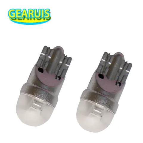 100pcs AC DC 6V 6.3V 194 T10 #555 3 smd 3014 LED 30MA Wedge Base With Lens Non polarity Pinball Game Machine Led various colors