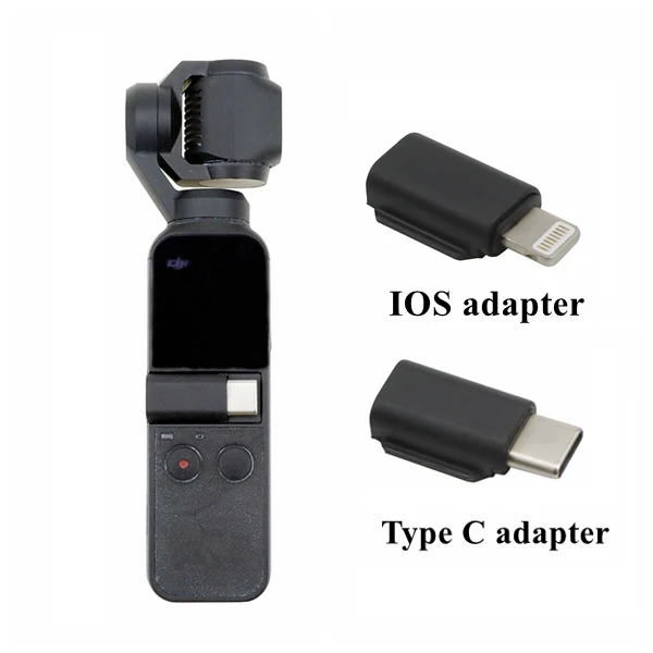 OSMO POCKET Data Connection Smartphone Adapter for Lightning Cable & Type-C Cable Connect For DJI Osmo Pocket Gimbal Spare Parts