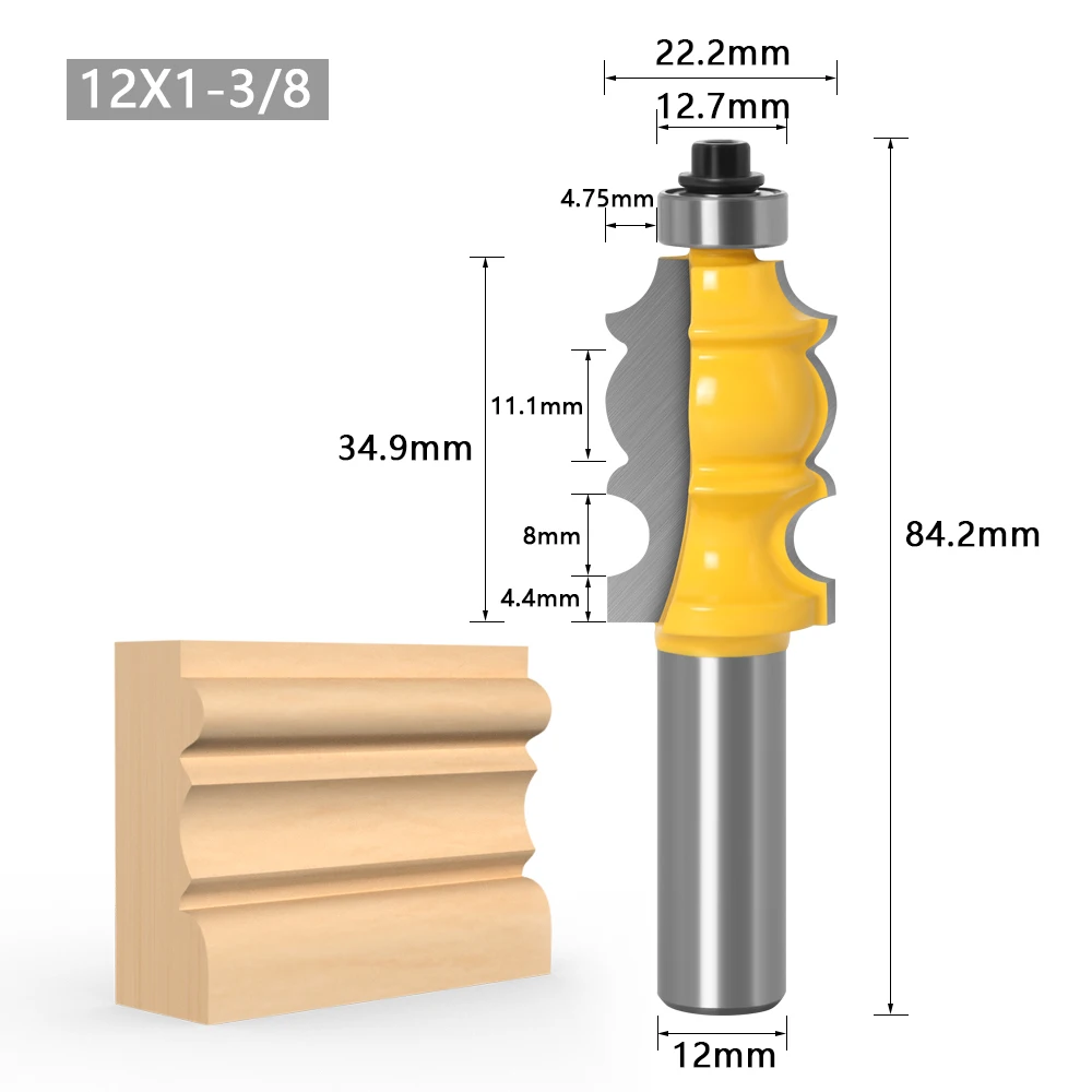 1PC Architectural Molding Router Bit 1/2\