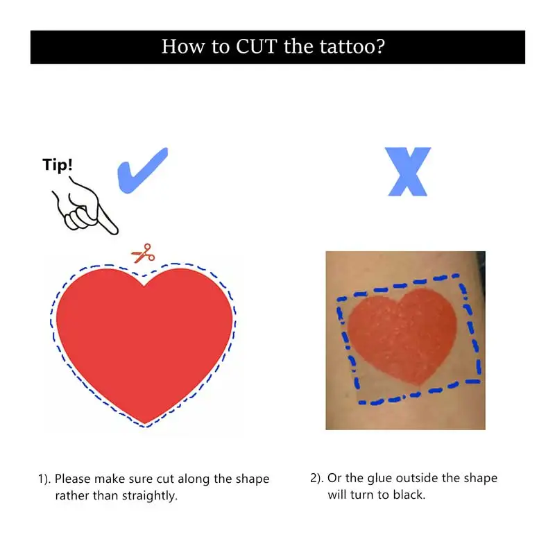 شخصية المؤقتة وهمية الوشم DIY تخصيص الوشم مخصص جعل الوشم ملصق لحفل زفاف تأثيري شعار الشركة والحيوانات الأليفة